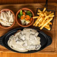 Kremalı Mantarlı Steak